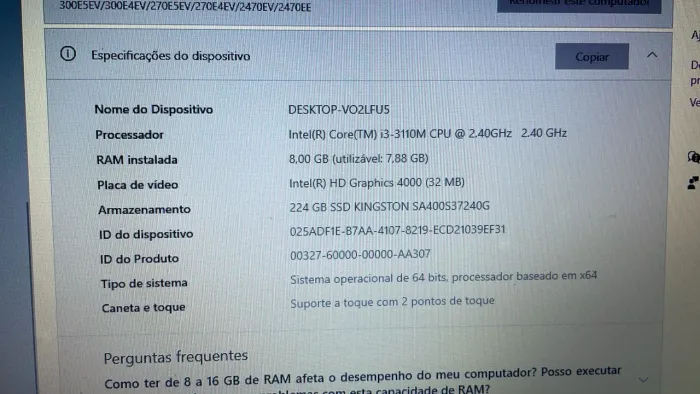 Vendo notebook Samsung 