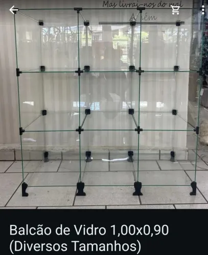Balcão de vidro ninho