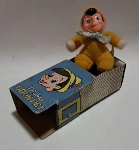 Boneco Antigo Pinóquio Disney Book Pet Nº 4 - Na Caixa Original