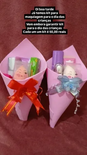 Kit de maquiagem infantil 