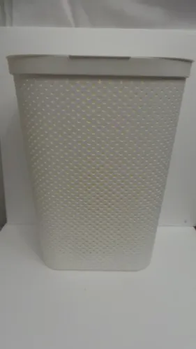 CESTO DE ROUPAS 58 LITROS CAMICADO BRANCO SEMI NOVO!!