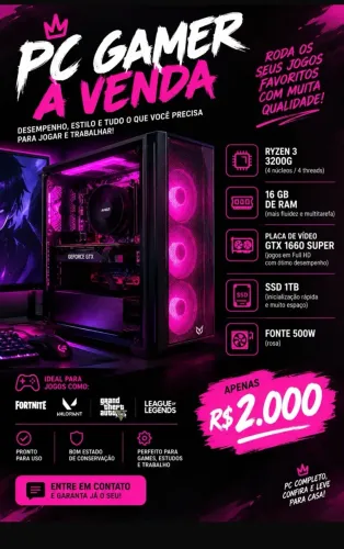 Vendo Pc gamer, excelente estado