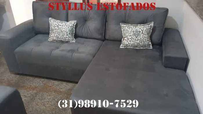 Sofás com chease novo