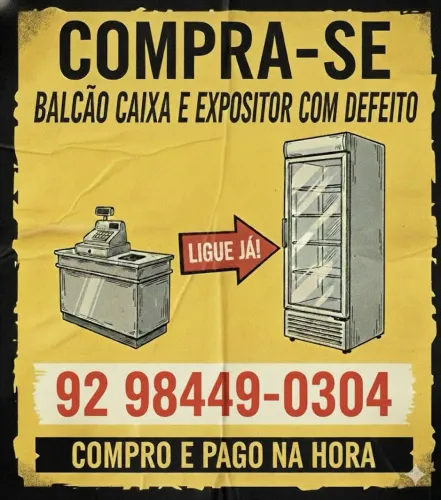 Balcão caixa e freezer expositor
