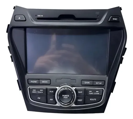 Central Multimídia Original Hyundai Santa Fe 2014 Diante Preto