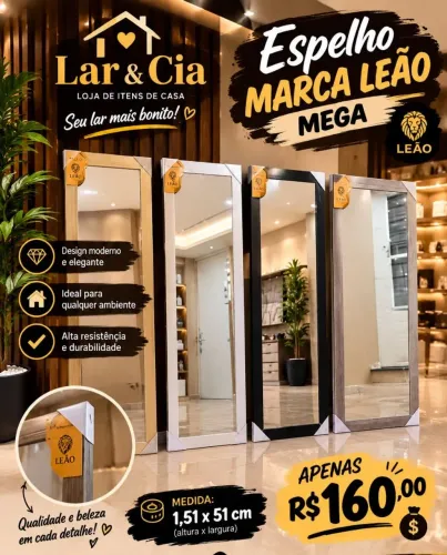 Espelho grande flex FRETE GRÁTIS