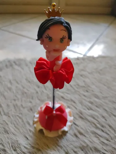Bailarina de biscuit, porta caneta.