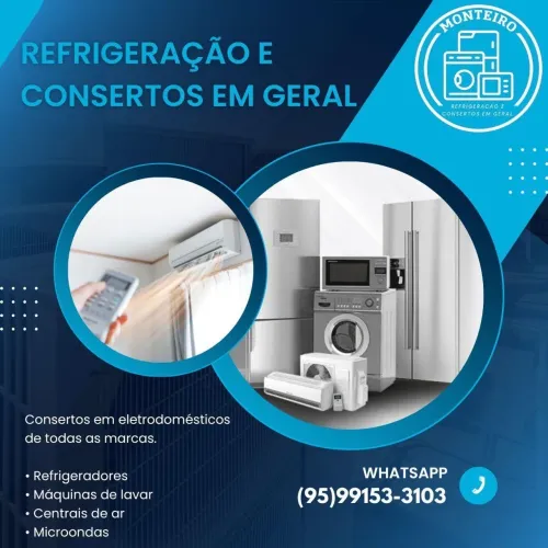 Reparos de máquina de lavar e refrigeração em geral