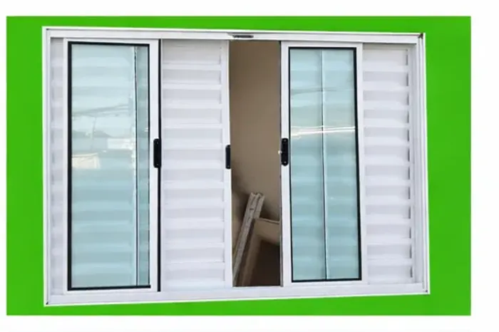 veneziana  1,00x1,20 - 6 folhas aluminio branco cod 28 - frete a/c