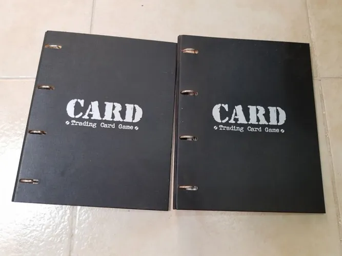 Duas pastas para cards com 10 folhas cada