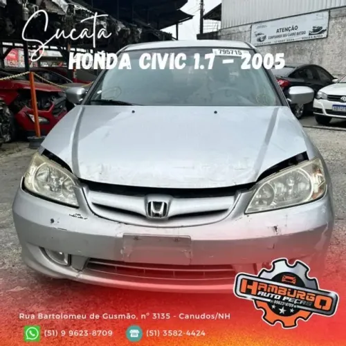 Sucata Honda Civic 1.7 2005