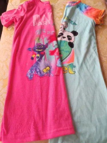 Pijamas infantis - Trolls e Panda - Tamanho 6/8anos 