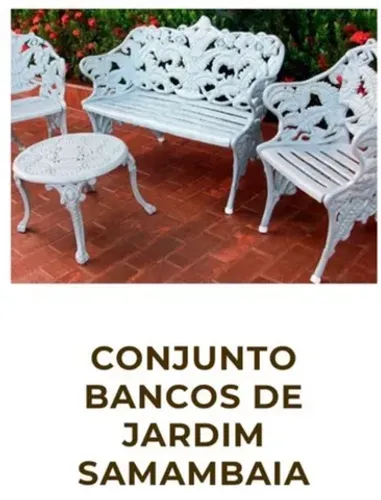 Banco de ferro para jardim 