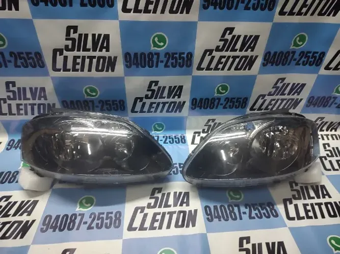 par farol fox  2004 2005 2006 2007 2008 2009 foco duplo mascara negra novo importado