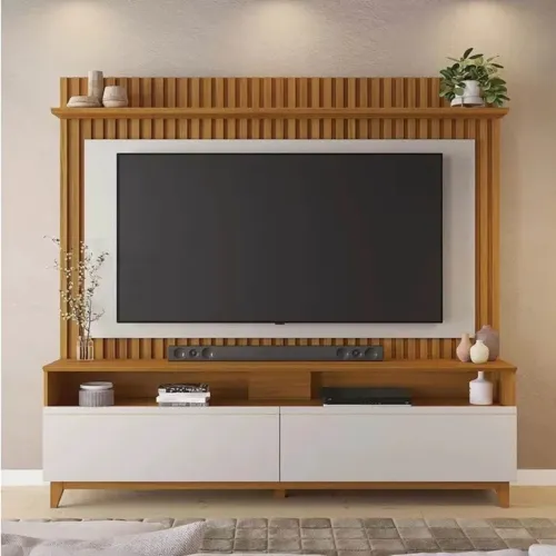 Home Ripado Larg. 1.83m Freijó/Off Notável rf54