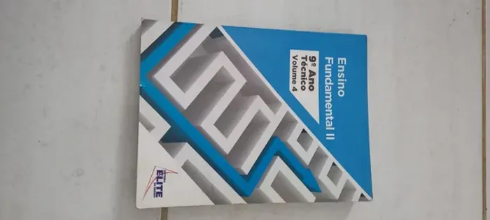 Livro 9° ano do ensino fundamental 2 volume 4 sistema elite