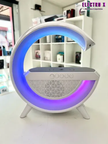 Luminária G De Mesa Abajur Smart Bluetooth Speaker Speaker Caixa De Som E Carregador