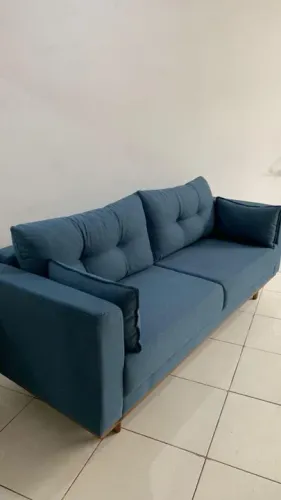 Estofado retro 2.20 super confortável em linho 
