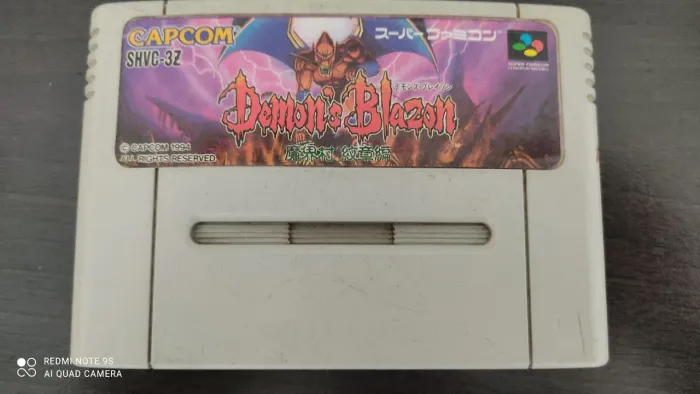 Cartucho Super Nintendo Demon's Blazon