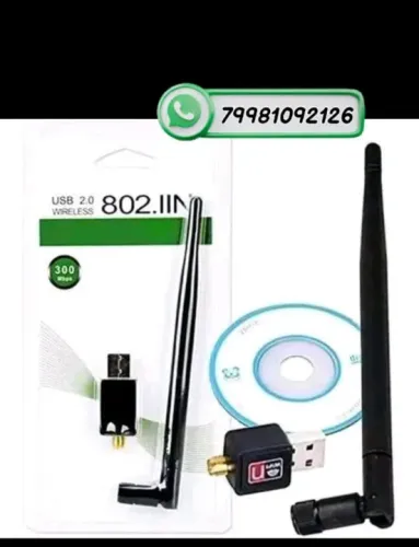 Adaptador Usb WiFi 1800Mbpsxa0- 15cm) p/ computador e notebook