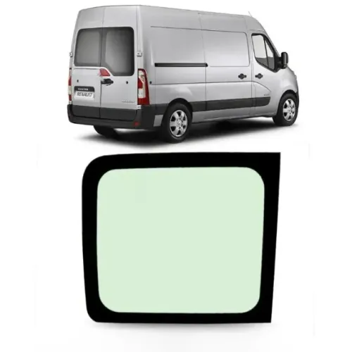vidro porta traseira lado esquerdo renault master 2014 a 2021