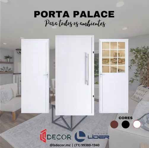 Portas de Luxo em Alumínio Branco 