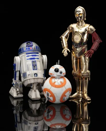 Kotobukiya Coleção Star Wars: R2-D2, BB-8 e C-3PO