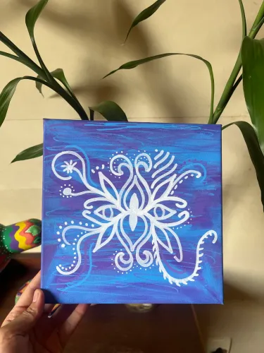 Pintura sobre tela 20x20cm - Arte autoral e única