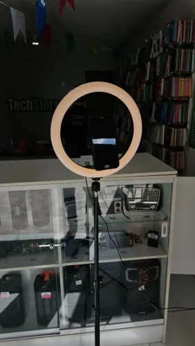 Ring Light 12 Polegadas 3 Cores com tripé Até 2,10 Luz Forte !