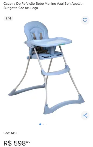 Cadeira de alimentação burigotto