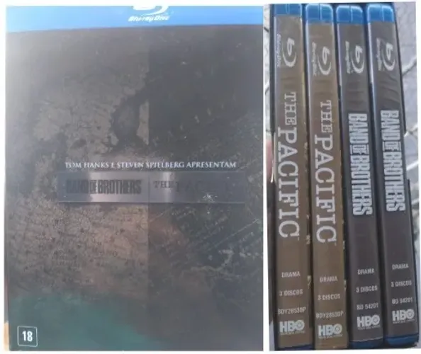 Coleção completa das séries Band of Brothers e The Pacific