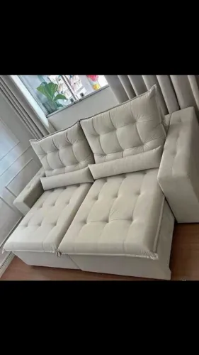 Sofá retrátil e reclinável 