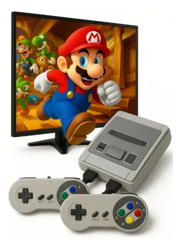 Video Game Retro Anos 80 E 90 620 Jogos 8 bits 2 Controles tipo nitendo Console game antig