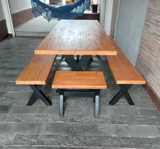 Mesa Para Varandas e Churrasco ( sem verniz ) 