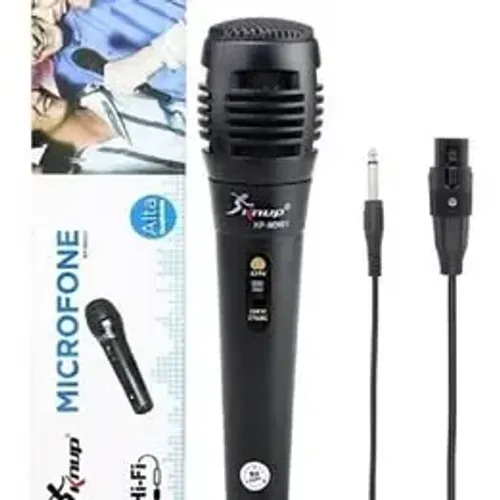 Microfone Dinâmico Unidirecional com Fio KP-M0001 - KNUP