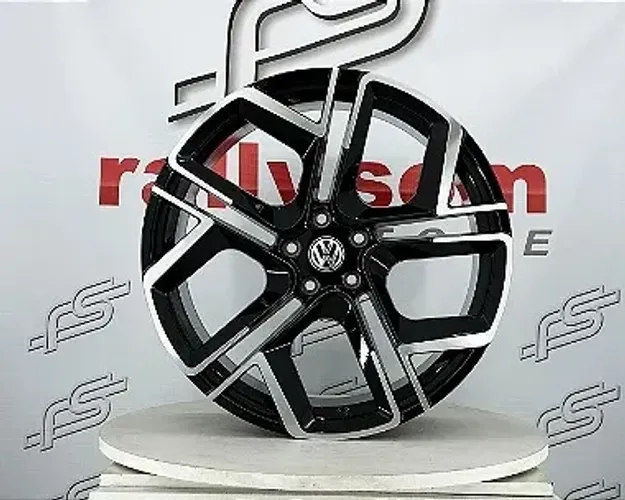 jogo de Roda VW Tiguan Preto Diamantado Brilhante 5x112 - 20x8,5 Offset 38 (Nv)