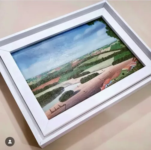 Quadro Óleo s/ Tela. Paisagem, Anos 80