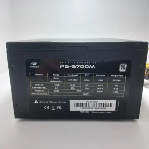 Fonte de Alimentação CETECH P5 G700 - 700W Reais