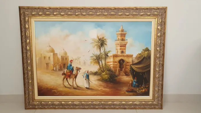 Quadro Decorativo de Paisagem Árabe