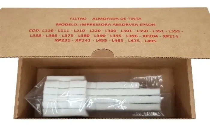 Almofada Esponja residual do tanque de tinta para Epson Ecotank diversos modelos-Novas