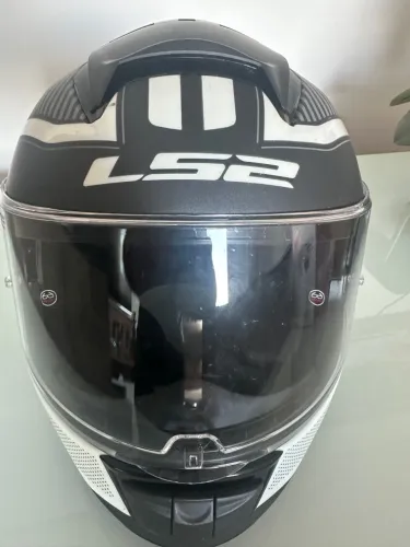 Capacete Ls2 Ff397 Vector Orion Preto Fosco Em Fibra Tamanho Do Capacete 62