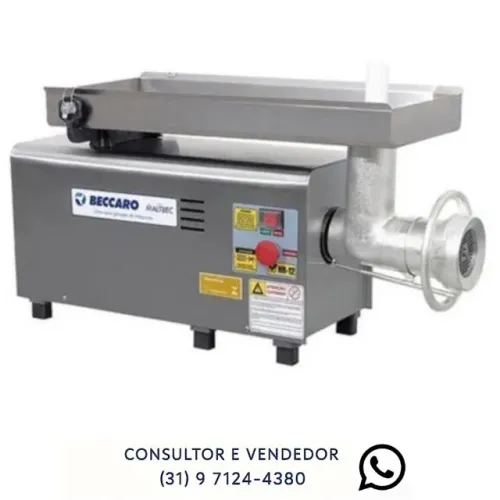 Moedor de Carne Beccaro Boca 22 Inox Bivolt