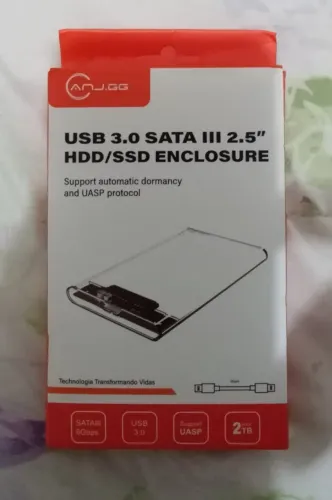 Gaveta Case para  HD Externo-transforme um SSD ou HD de 2,5" em um veloz HD Externo USB3.0