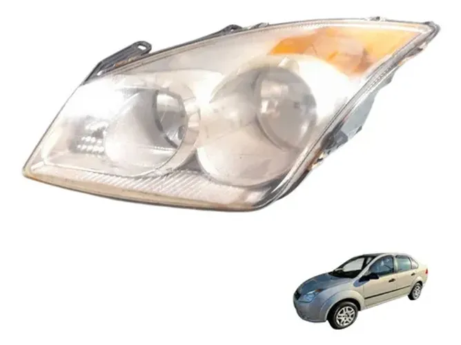 Farol Dianteiro Esquerdo Ford Fiesta 2008 Esquerdo/motorista