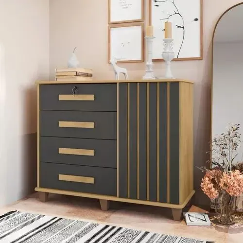 Cômoda moderna com design elegante