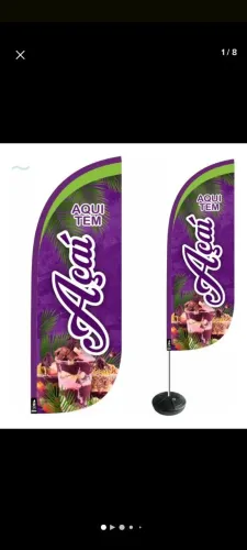 Wind Banner Açai dupla face 