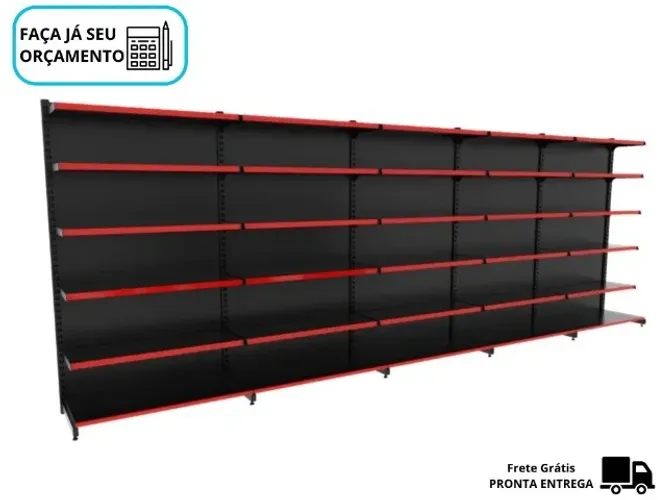 Gondola de Aço 6 Bandejas 2M Polar