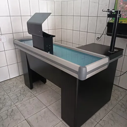 Balcão checkout com porta cédulas 1,50m  Novo