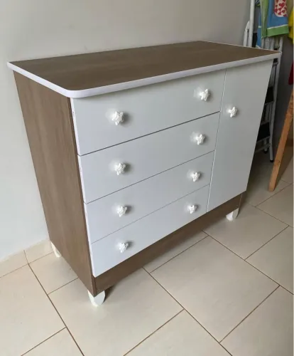 Cômoda Infantil Nova Montagem Grátis 