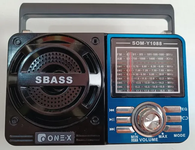 Radio Mp3 Portátil Recarregável Retro Vintage - Novíssimo